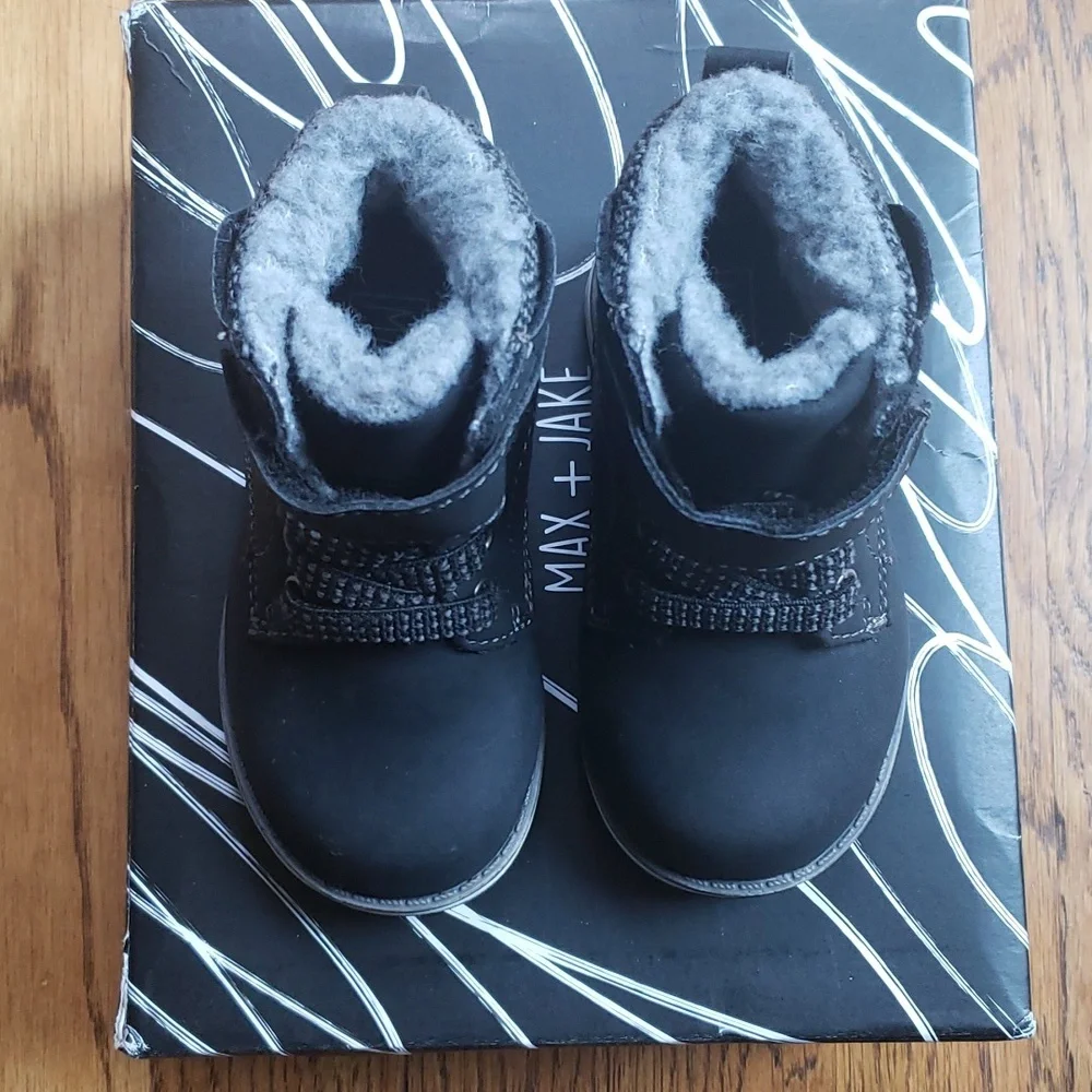 Kids Lil Luke Boot Black Max + Jake Toddler Size 5
